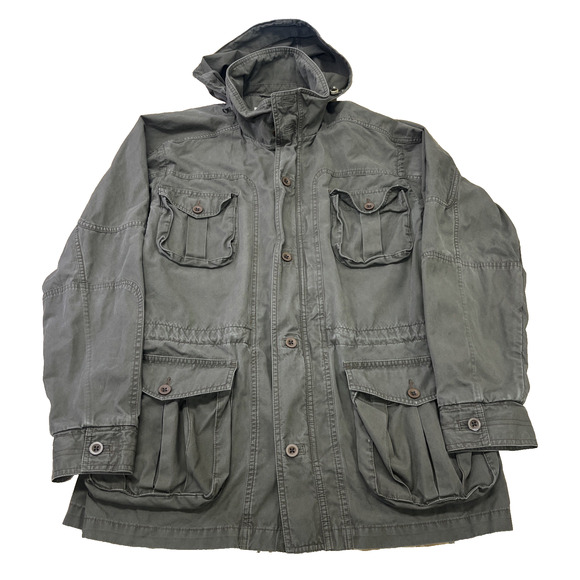 L.L. Bean Jackets & Blazers - Vintage LL Bean Utility Jacket Men’s S Brown Military Safari Field Chore Pockets